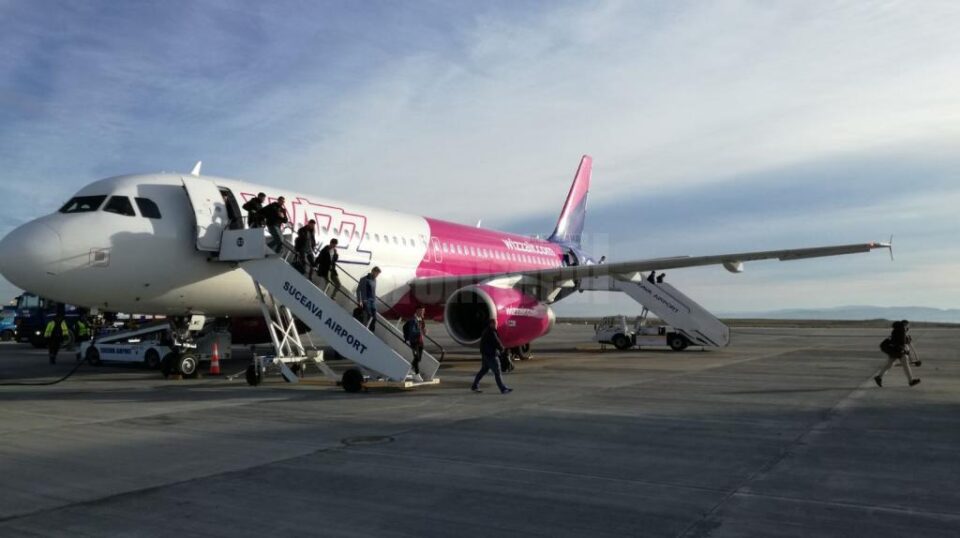 Flutur anunță că Wizz Air a introdus zboruri din Suceava către Germania, la Memmingen