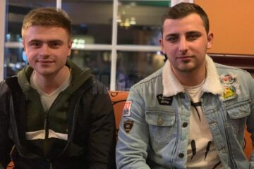 Florin Pitic și prietenul său, Costică Chifan