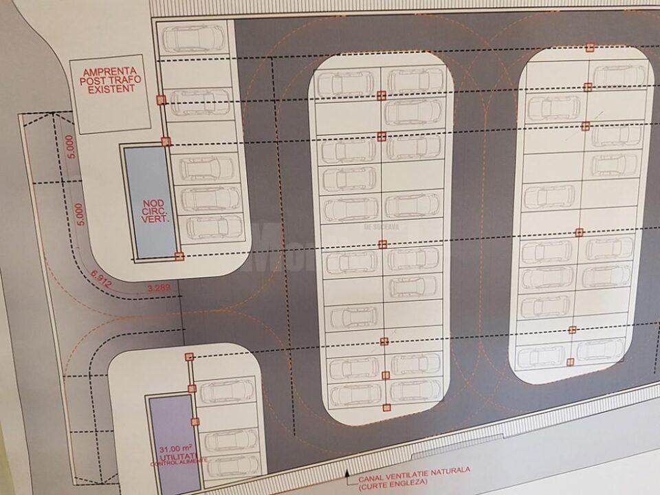 O nouă parcare subterană în Suceava, sub Piața "George Enescu"