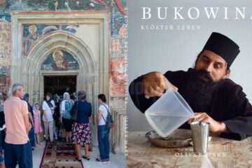 Coperta catalogului expoziției, editat de Muzeul Bucovinei, cu fotografii realizate de Mark Oliver