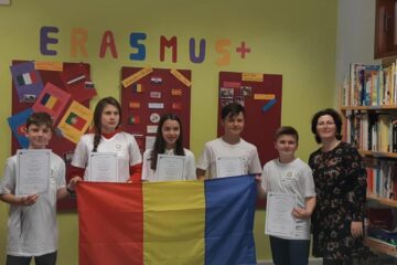 Elevi și profesori de la Liceul Tehnologic „Mihai Eminescu” Dumbrăveni, în Portugalia