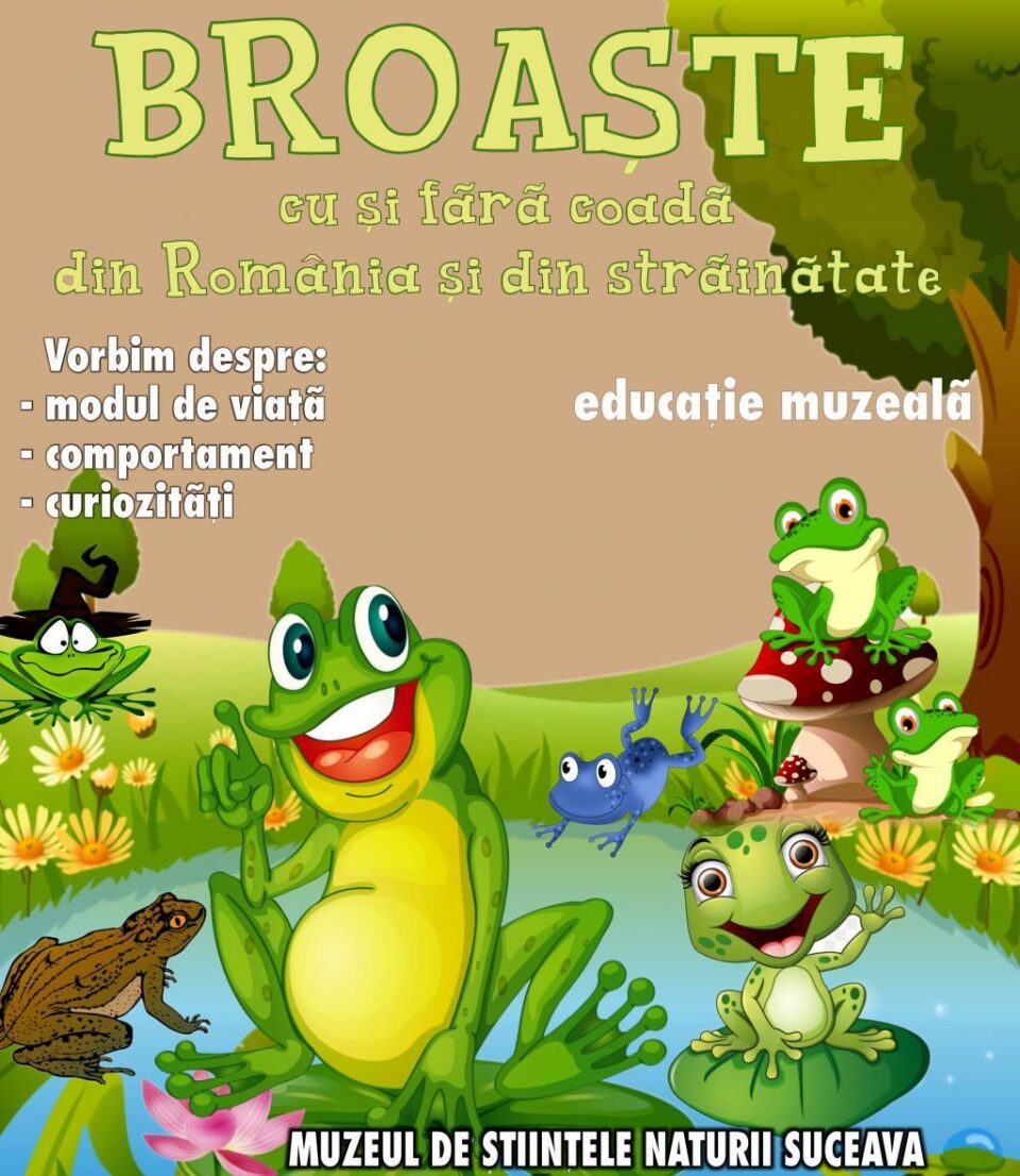 Lecția muzeală „Broaște cu și fără coadă, din România și străinătate”