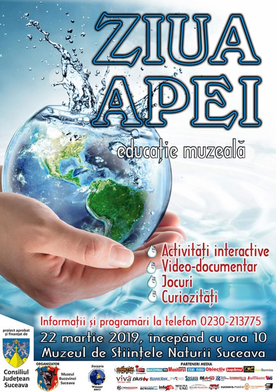 „Să învățăm să prețuim apa - cea mai importantă resursă a planetei”, activitate la Muzeul de Științele Naturii „Să învățăm să prețuim apa - cea mai importantă resursă a planetei”, activitate la Muzeul de Științele Naturii