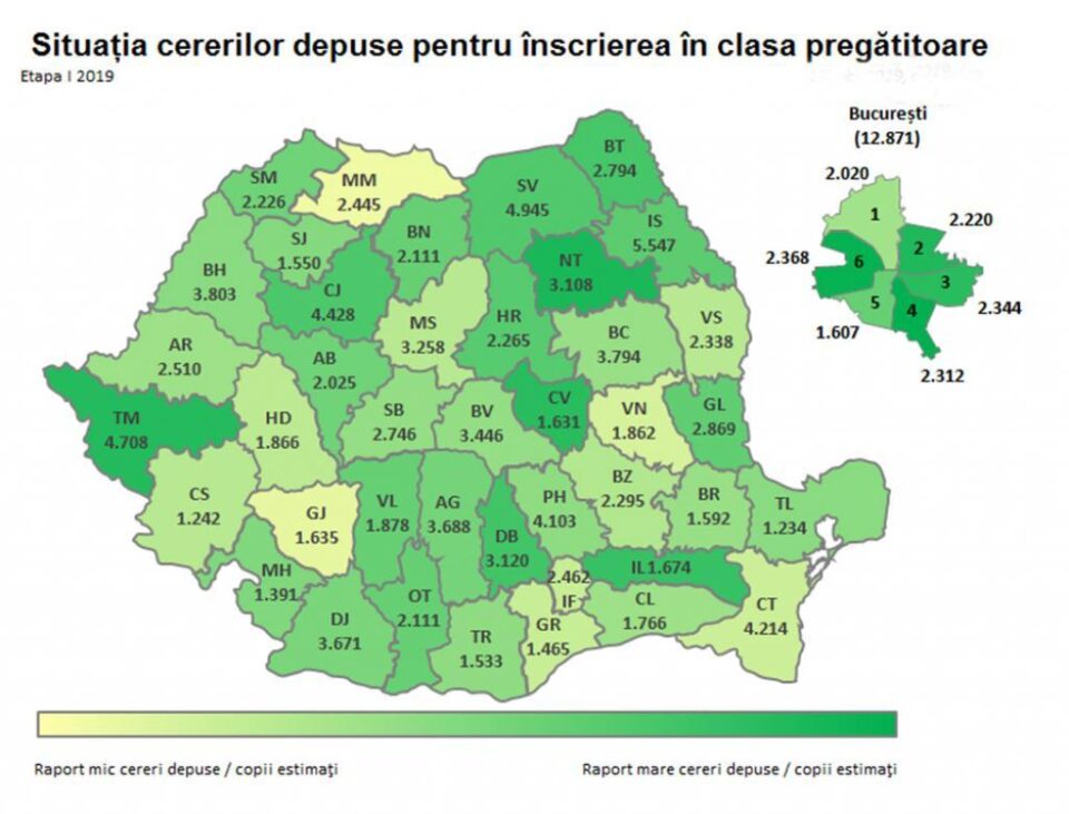 Suceava, după București și Iași, la numărul de elevi înscriși la clasa pregătitoare