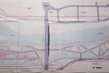 Zonă de agrement cu faleză, terenuri de sport, pistă de biciclete și spațiu pentru evenimente, pe malul râului Suceava