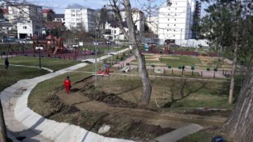 Alei special amenajate pentru cărucioare cu copii, biciclete, trotinete și role, în Zona de Agrement Tătărași