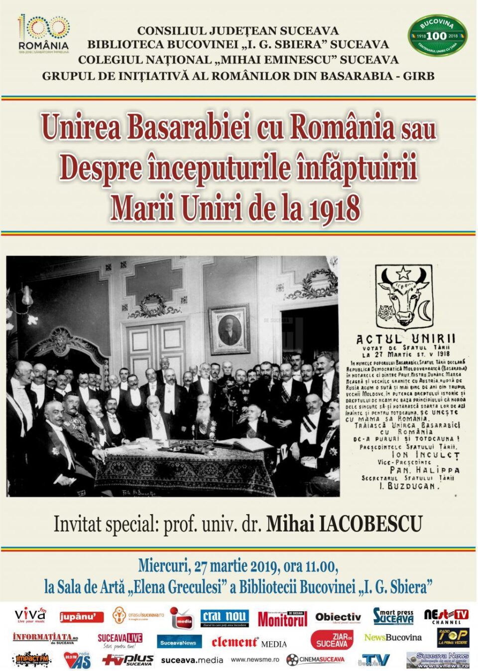 Unirea Basarabiei cu România sau despre începuturile înfăptuirii Marii Uniri de la 1918 Unirea Basarabiei cu România sau despre începuturile înfăptuirii Marii Uniri de la 1918