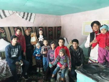 Familie nevoiașă din satul Ioneasa, comuna Vadu Moldovei, cu 11 copii