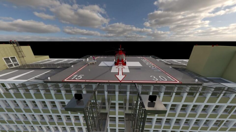 Proiectul pistei pentru elicoptere pe Spitalul de Urgență Suceava Proiectul pistei pentru elicoptere pe Spitalul de Urgență Suceava