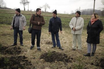 300 de molizi au fost plantați în cimitirul din Siret, în memoria copiilor care au murit în fostul „Orfelinat al groazei”. Foto: Ema MOTRESCU