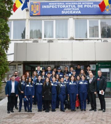 Polițiștii suceveni și-au marcat ziua prin acțiuni umanitare și educative pentru tineri