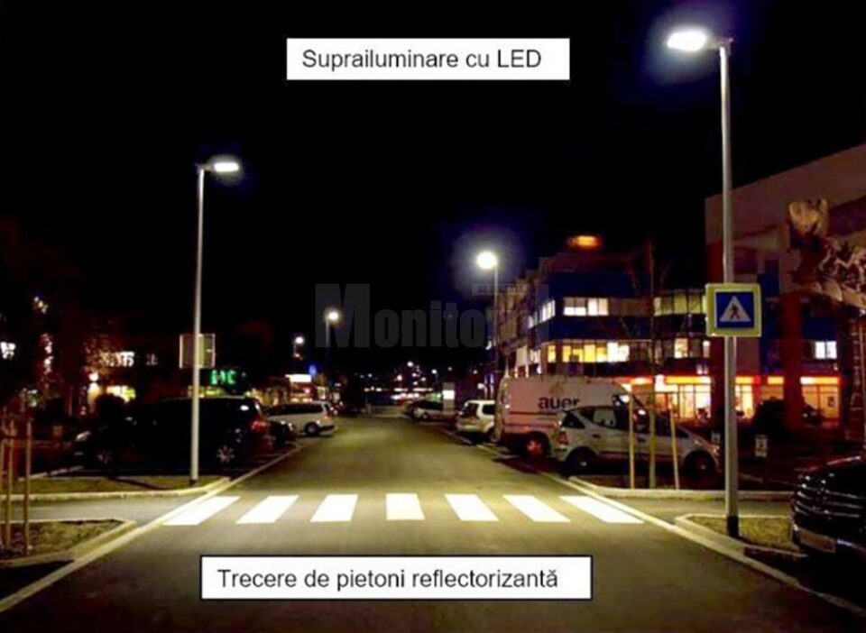 Trecere de pietoni suprailuminată