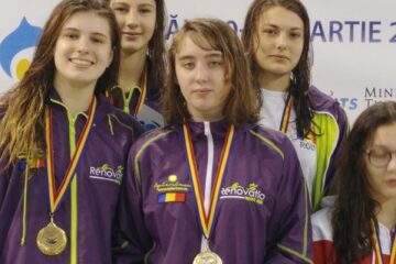 Daria Lucan și Maria Verciuc (dreapta) au urcat de mai multe ori pe podium în probele de ștafetă