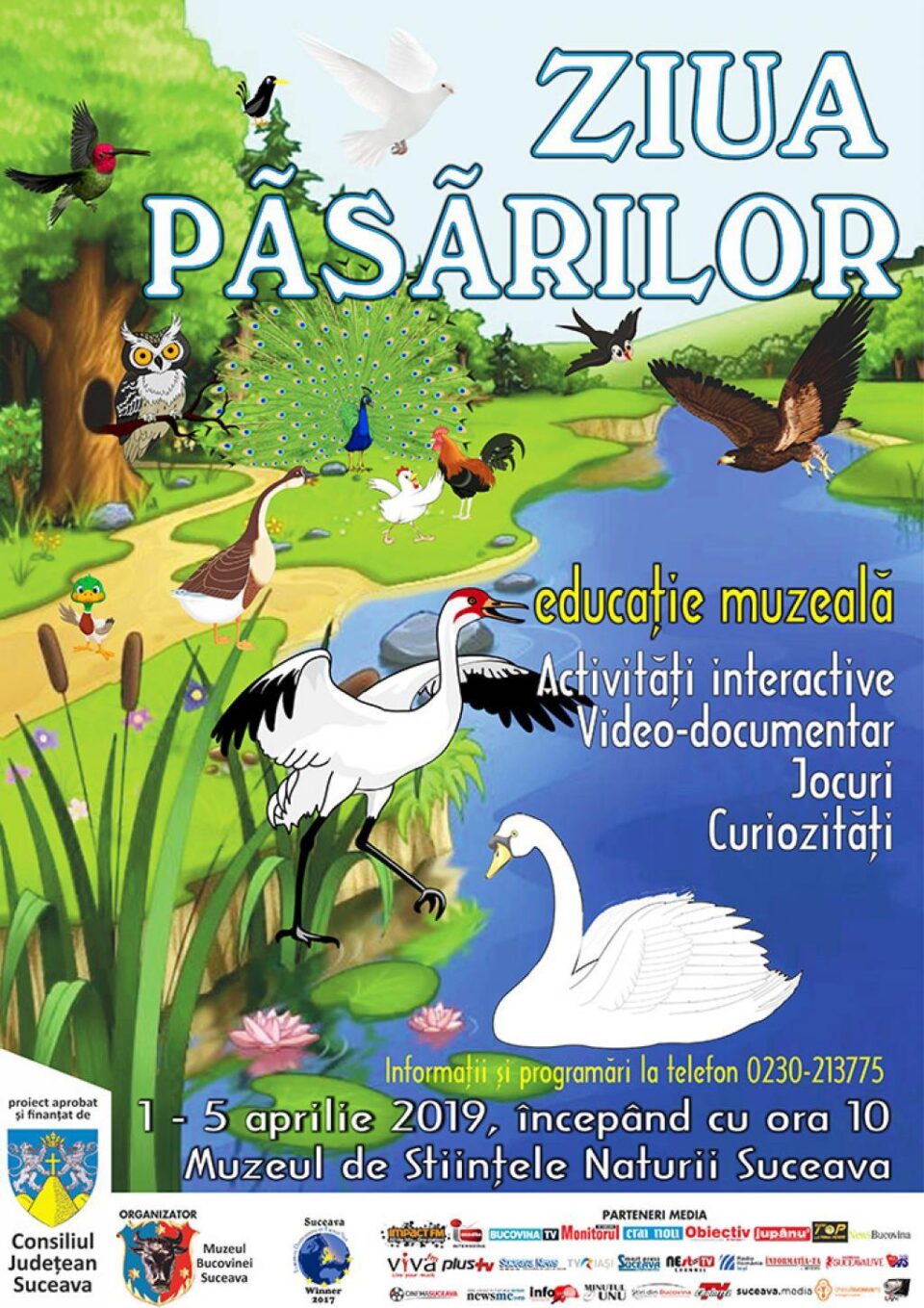 Ziua Internațională a Păsărilor, marcată la Muzeul de Științele Naturii Suceava