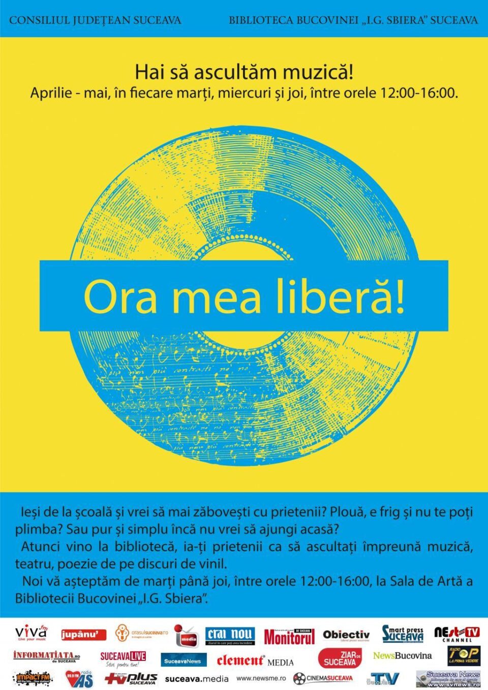Muzică, teatru și poezie pe discuri de vinil, la Biblioteca Bucovinei Muzică, teatru și poezie pe discuri de vinil, la Biblioteca Bucovinei