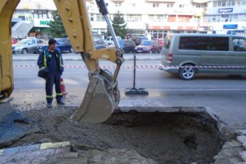 Cartierul George Enescu a rămas fără apă după o nouă avarie FOTO suceava-smartpress.ro