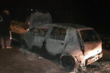 Autoturismul a ars în proporție de 90%