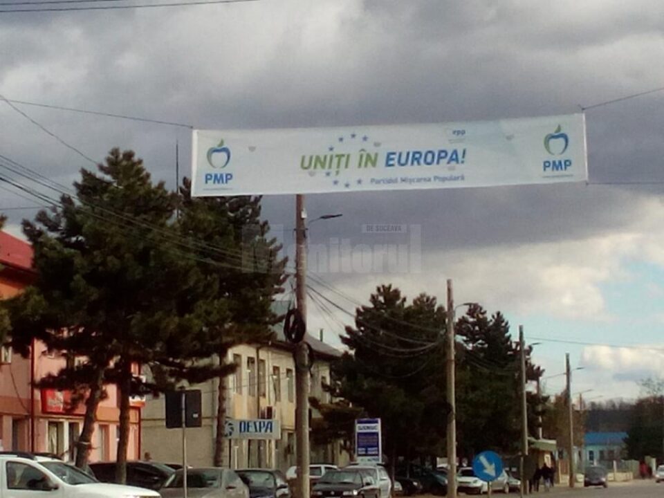 Orașul Suceava s-a umplut de bannere electorale