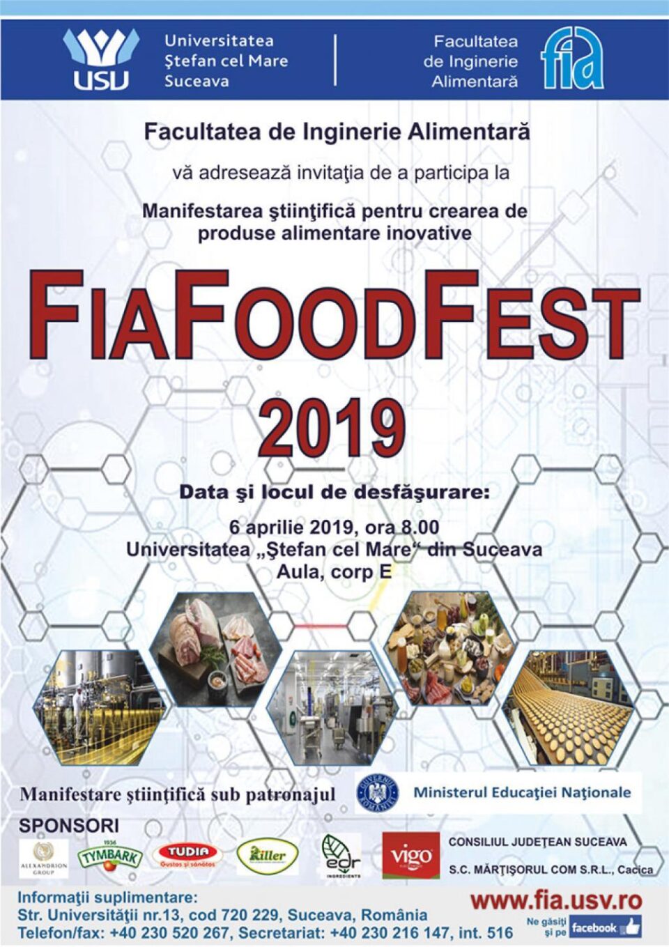 Facultatea de Inginerie Alimentară organizează un concurs studențesc pentru creare de produse alimentare inovative