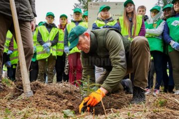 „Pădurea de Mâine” a mai crescut cu 6.160 de puieți de arbori, plantați la Arbore