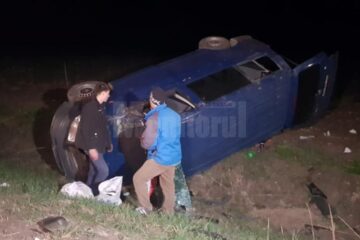 Microbuzul in care se aflau cei cinci suceveni