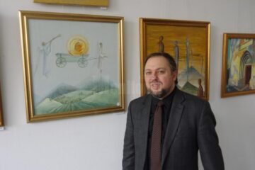 Expoziția „Iconografii de primăvară”, o invitație în universul de aur al artistului plastic Emilian Adrian Gavrilean