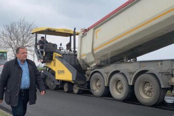 Gheorghe Flutur a inspectat lucrările de pe drumul Suceava - Ipotești - Bosanci - Dolhasca