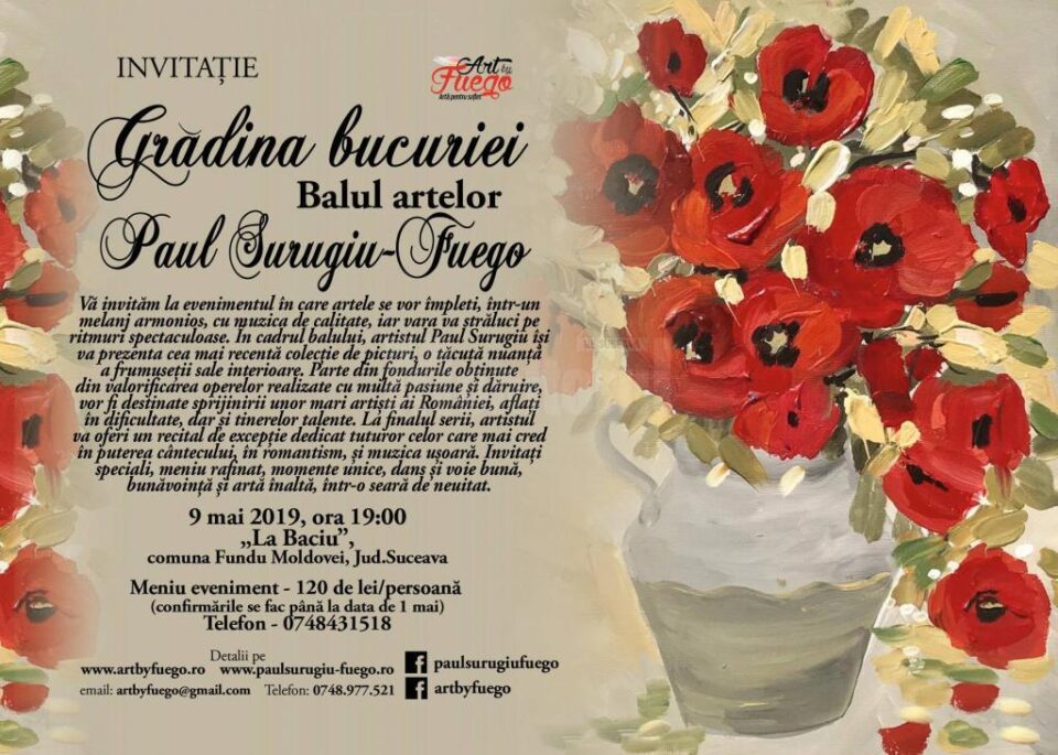 Paul Surugiu – Fuego, prezent la Balul artelor “Grădina Bucuriei”, la Fundu Moldovei Paul Surugiu – Fuego, prezent la Balul artelor “Grădina Bucuriei”, la Fundu Moldovei