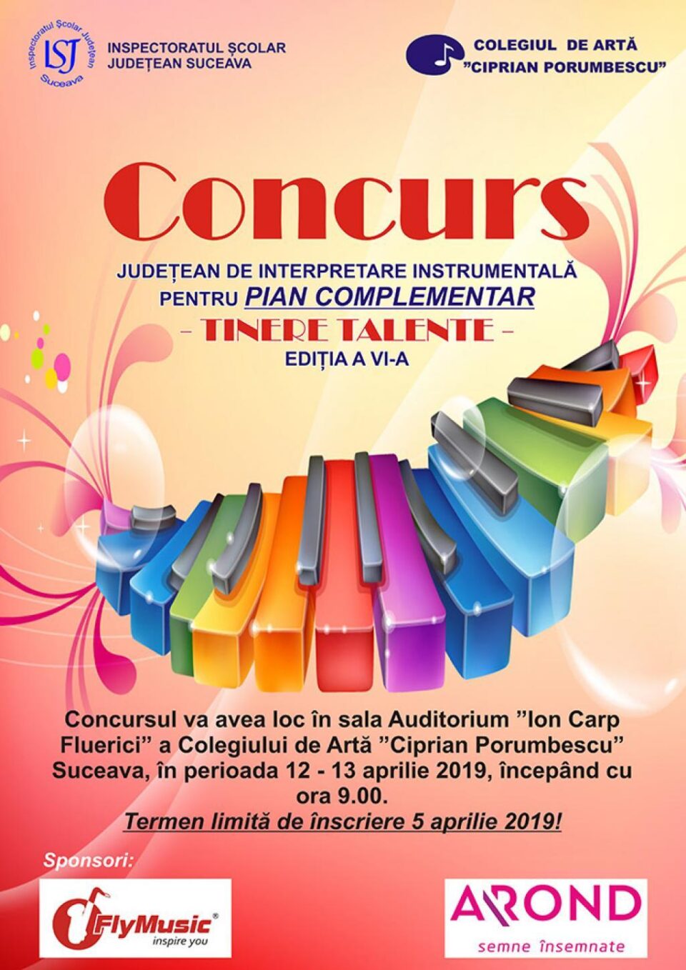 A VI-a ediție a Concursului de interpretare la pian „Tinere talente”, la Colegiul de Artă A VI-a ediție a Concursului de interpretare la pian „Tinere talente”, la Colegiul de Artă