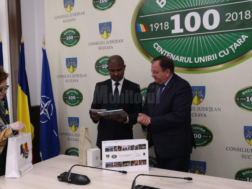 Președintele CJ Suceava și ambasadorul Africii de Sud în România