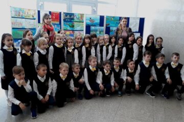 Expoziția elevilor din cadrul Concursului interjudețean ,,Muzică și Culoare”