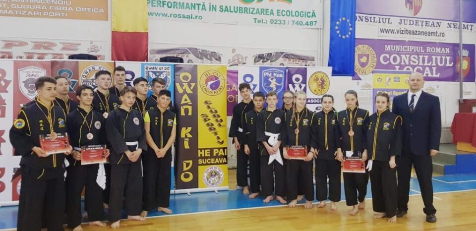 Sportivii clubului He Pai Suceava au câștigat 20 de medalii la naționalele de juniori și seniori de la Roman