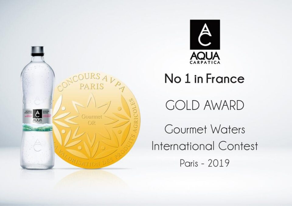 Premiu prestigios obținut de Aqua Carpatica la Paris