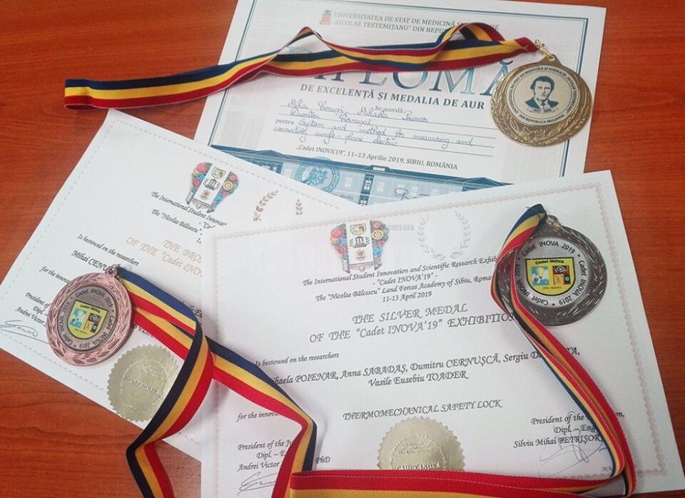 Aur, argint și bronz la Salonul Internațional al Inovării și Cercetării Studențești, de la Sibiu
