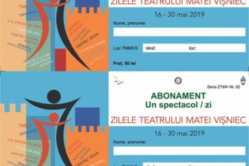 Abonamente pentru spectacolele din cadrul Festivalului Zilele Teatrului "Matei Vișniec”