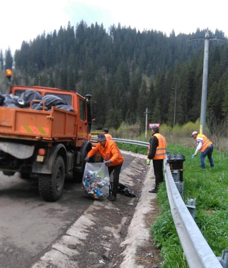 Gunoaie strânse din zona de munte a județului