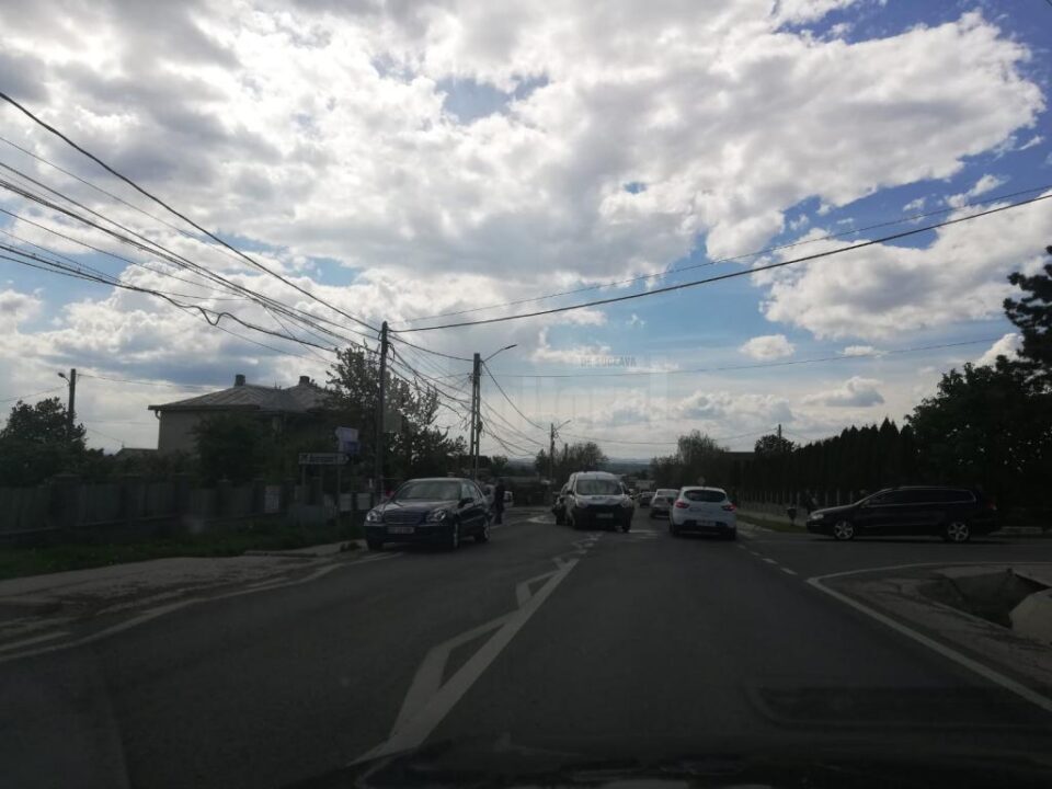 Un nou accident la intersecția cu strada Aeroportului