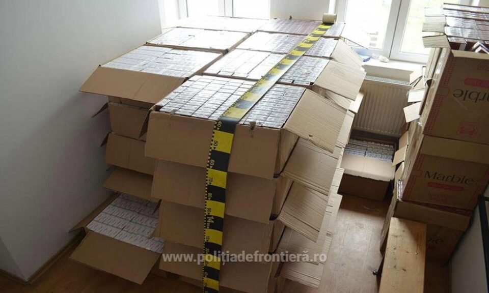 Țigări de contrabandă de aproape 90.000 de euro capturate în weekend