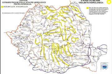 Cod galben de inundații pentru trei râuri din județul Suceava