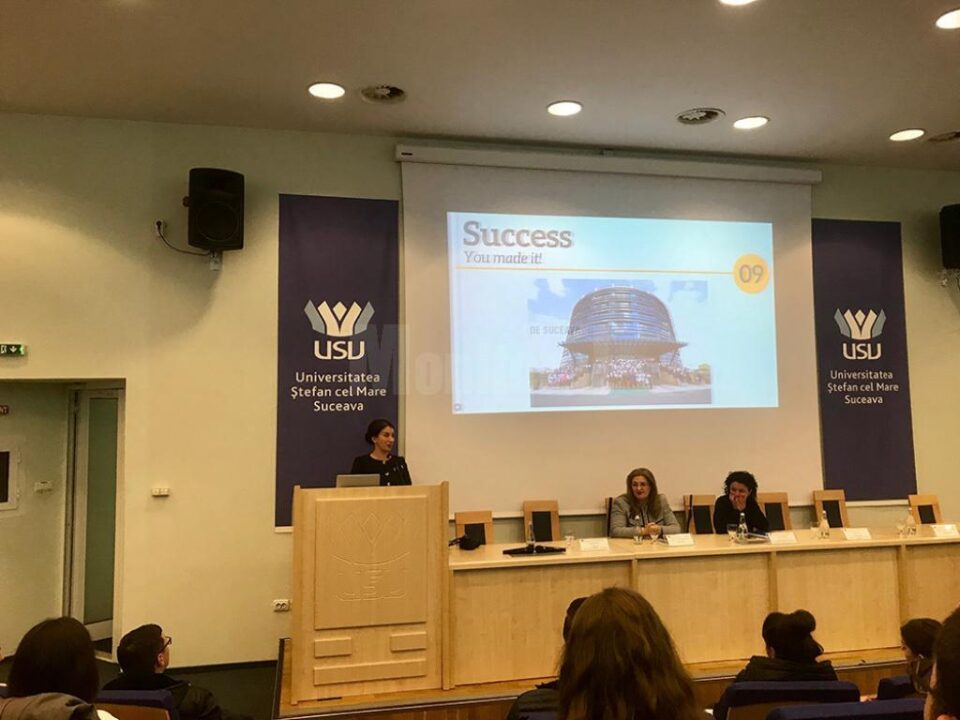 Peste 200 de studenți ai Universității din Suceava au aflat despre stagiile de practică de la Guvernul României
