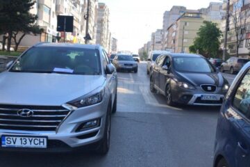 Mașina care a blocat traficul