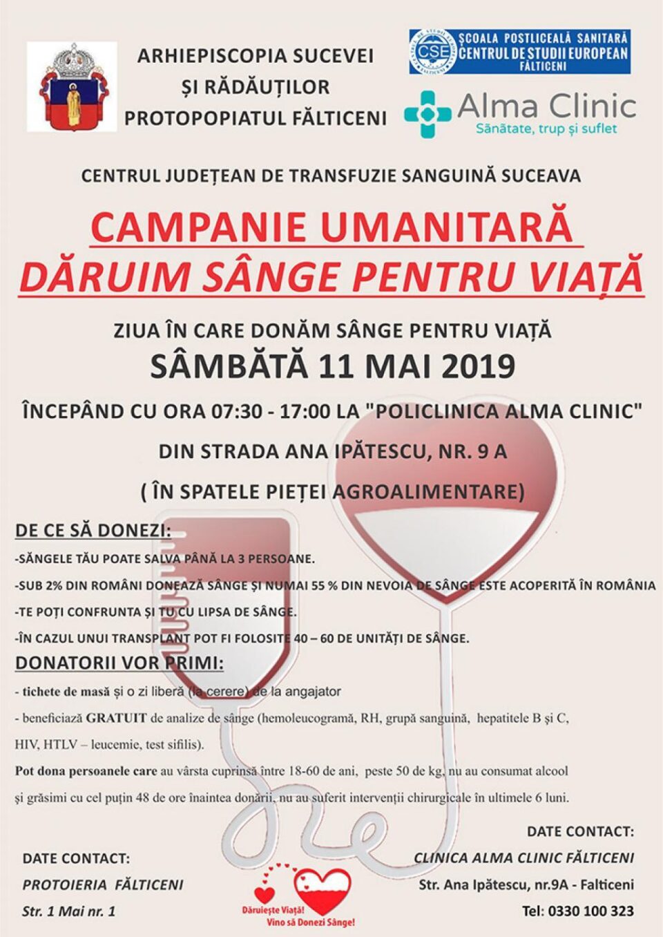 „Dăruim sânge pentru viață”