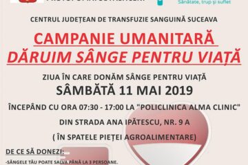 „Dăruim sânge pentru viață”