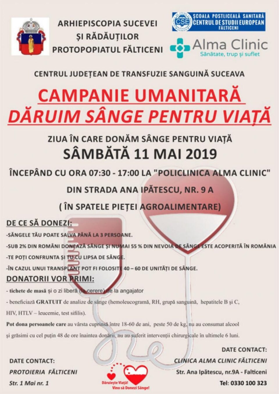 „Dăruim sânge pentru viațăˮ, în Protopopiatul Fălticeni