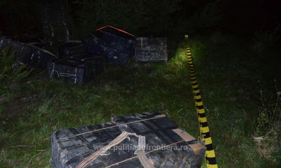 Captură de peste 20.000 de pachete de țigări, după trei focuri de armă, la Straja