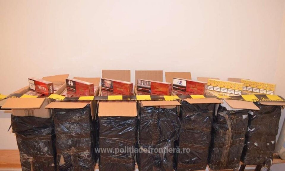 Captură de peste 20.000 de pachete de țigări, după trei focuri de armă, la Straja