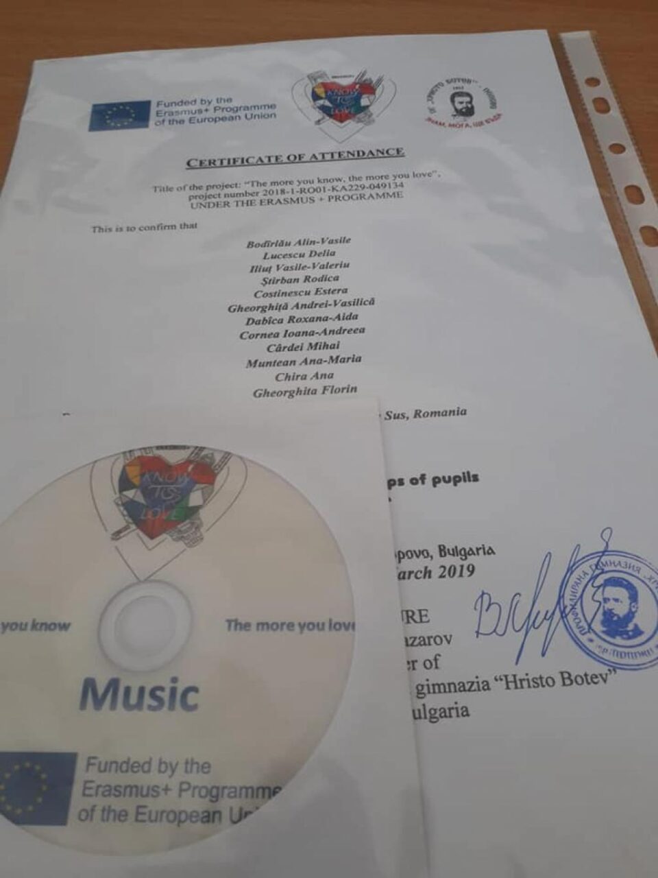 Erasmus+ „The More You Know, The More You Love”