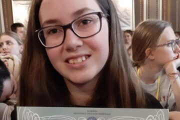 Bianca Pătrăucean - premiul I în cadrul etapei naționale a Olimpiadei de Limba Germană Modernă