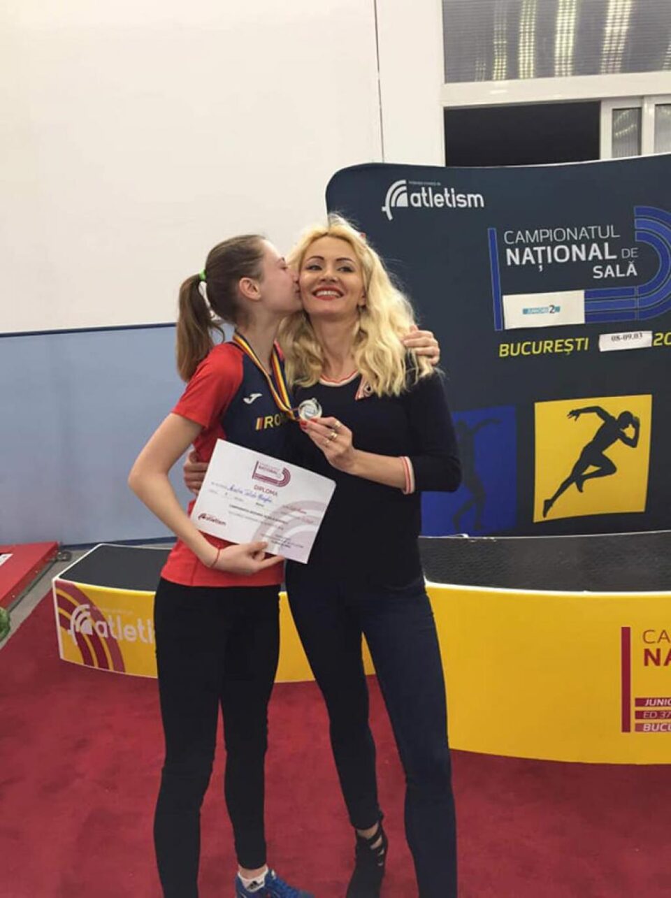 Talida Sfârghiu, alături de antrenoarea Erzilia Țâmpău