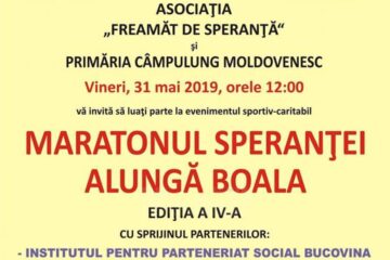 ,,Maratonul speranței - alungă boala", la Câmpulung Moldovenesc